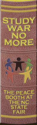 Study War No More - NC Peace Booth bookmark